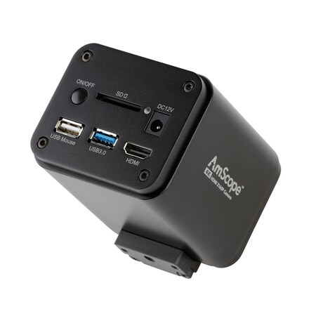 Amscope 4K 60fps 8.3MP HDMI, LAN, Wi-Fi Color CMOS Auto-focus C-mount Microscope Camera AF408